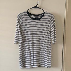 Black and white striped tee